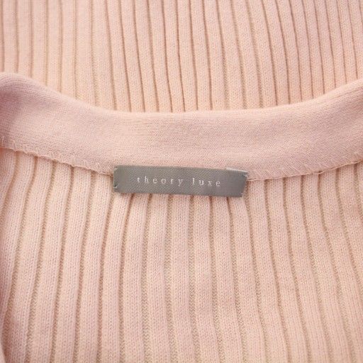 セオリーリュクス theory luxe リブニット 長袖 Vネック ストレッチ