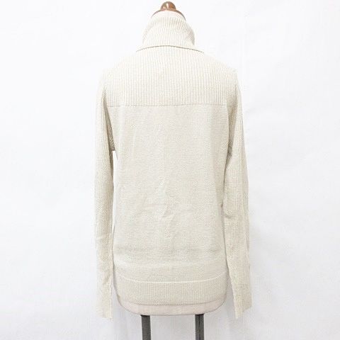 キャロウェイ CALLAWAY スポーツウエア ゴルフ ニット セーター モデル 長袖 タートルネック ハイネック ラメ 吸湿発熱 ゴールド ベージュ L