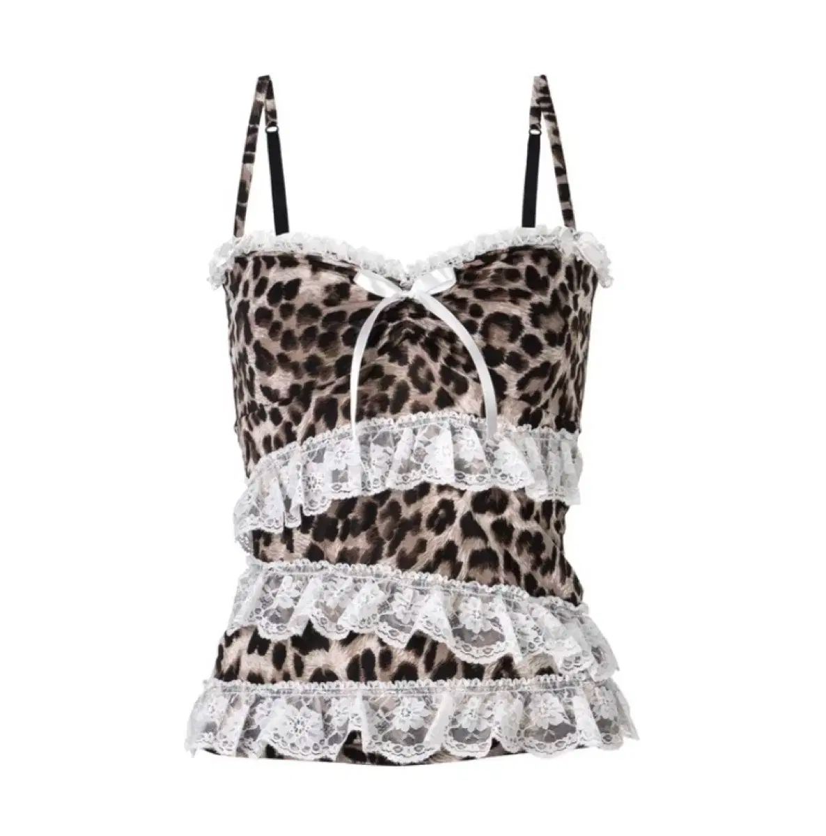 Babymetalclub ベメクル Girl FRIEND ヒョウ柄 レオパード スリップ 白