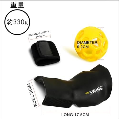 ULS NORK ゴルフ練習器具 PRO SWING 背屈 矯正 三角 大幹 スイング練習器具 黄色 黒色 85b948e9