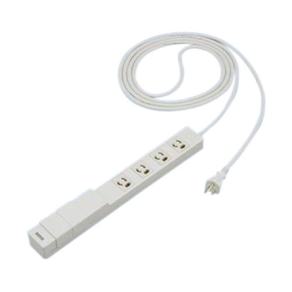 パナソニック Panasonic 充電用 USBコンセント付OAタップ 接地14A抜け止め形 4コ口 グレー USB2A5VDC 2ポート 3mコード付 マグネット付 電源表示付 WCH243432H