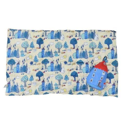 5営業日で発送 丸眞 MOOMIN ムーミン ハウスブランケット ポーチ付きブランケット ひざ掛け 1465006600 入数 3