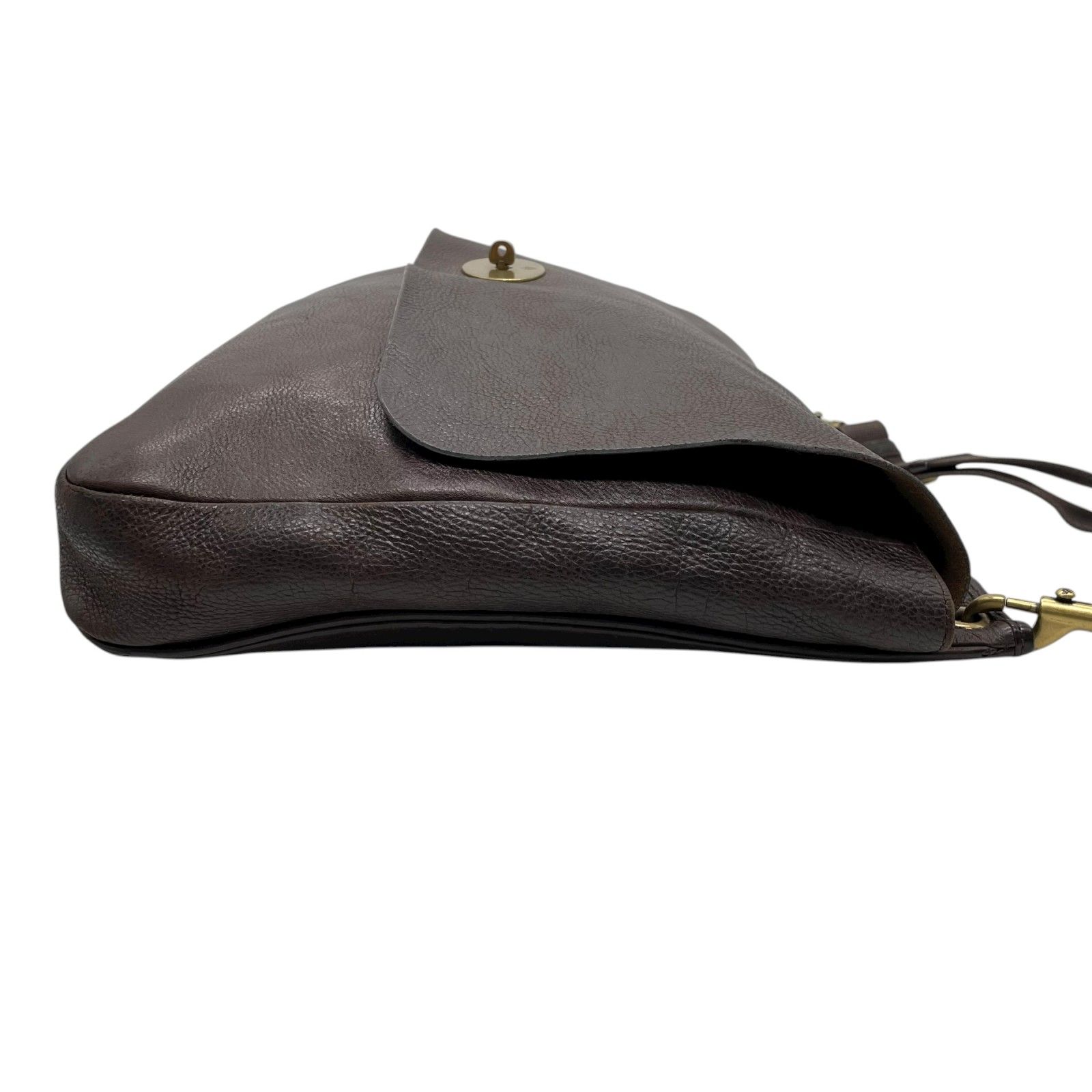 MULBERRY マルベリー ショルダーバッグ ダークブラウン レザー ターン