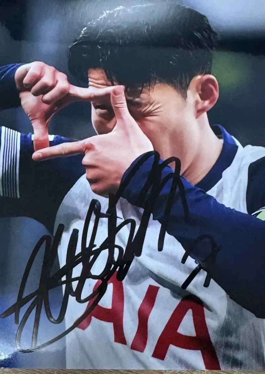 ソン フンミン選手 サイン入り 写真 フォト