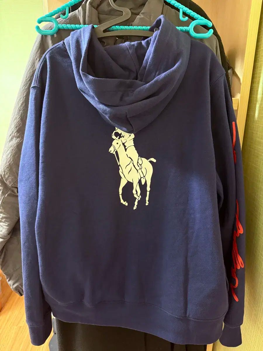 ポロ ビックポニー フーディー ネイビー