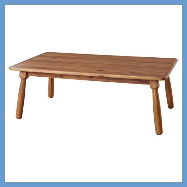 天然木 アカシア のこたつテーブル コード収納スペース有り W 105×D 60×H 38 cm No.104