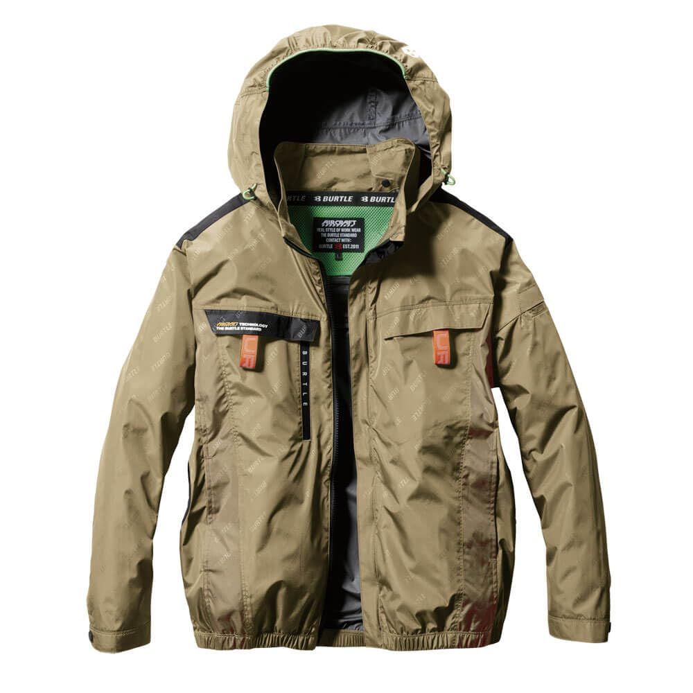 バートル エアークラフトフ―ディ 長袖 ブルゾン ファンなし AC2021 AIRCRAFT XXL 23カーキ 23カーキ 2XL