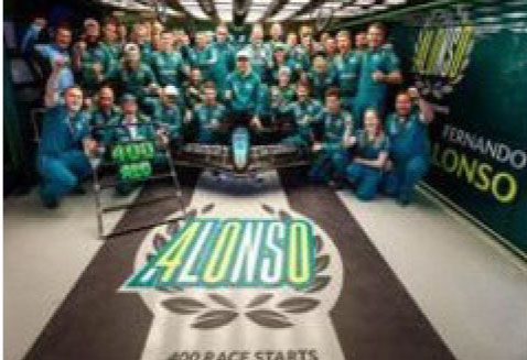 Aston Martin AMR 24 Aramco F 1 Team No 14 Mexican GP 2025 Fernando Alonso