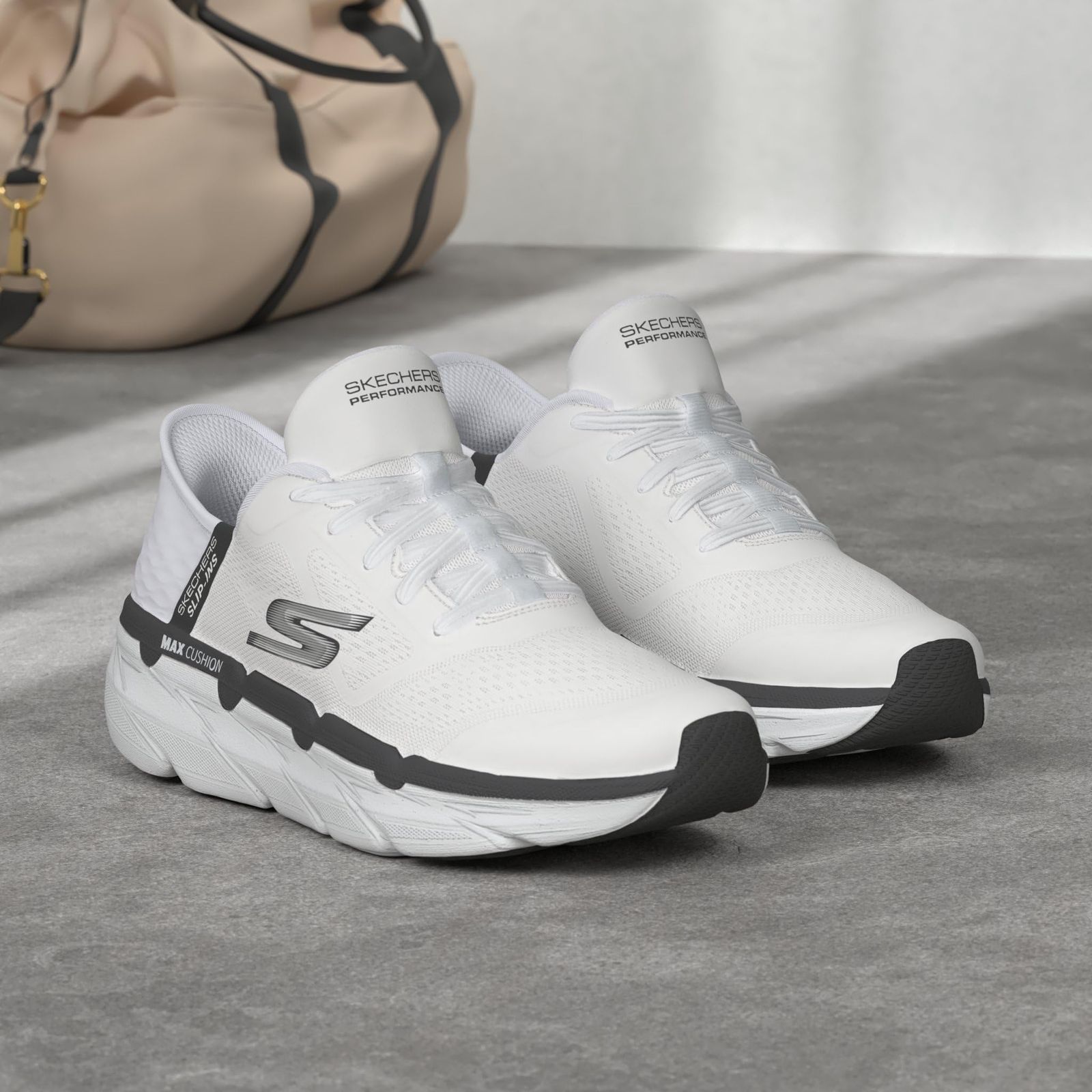 スケッチャーズ スニーカー MAX Cushioning Premier-ASCE メンズ WBK 27.5 cm