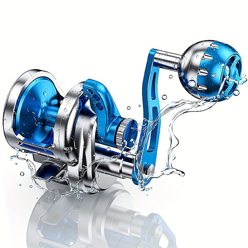 35kgドラグ力 ソルトウォーター スローピッチ ジギングリール TC3000 TC5000 深海 オフショア ボート キャスト ドラムホイール アルミ合金製 6.3 1ギア比 両手利き対応