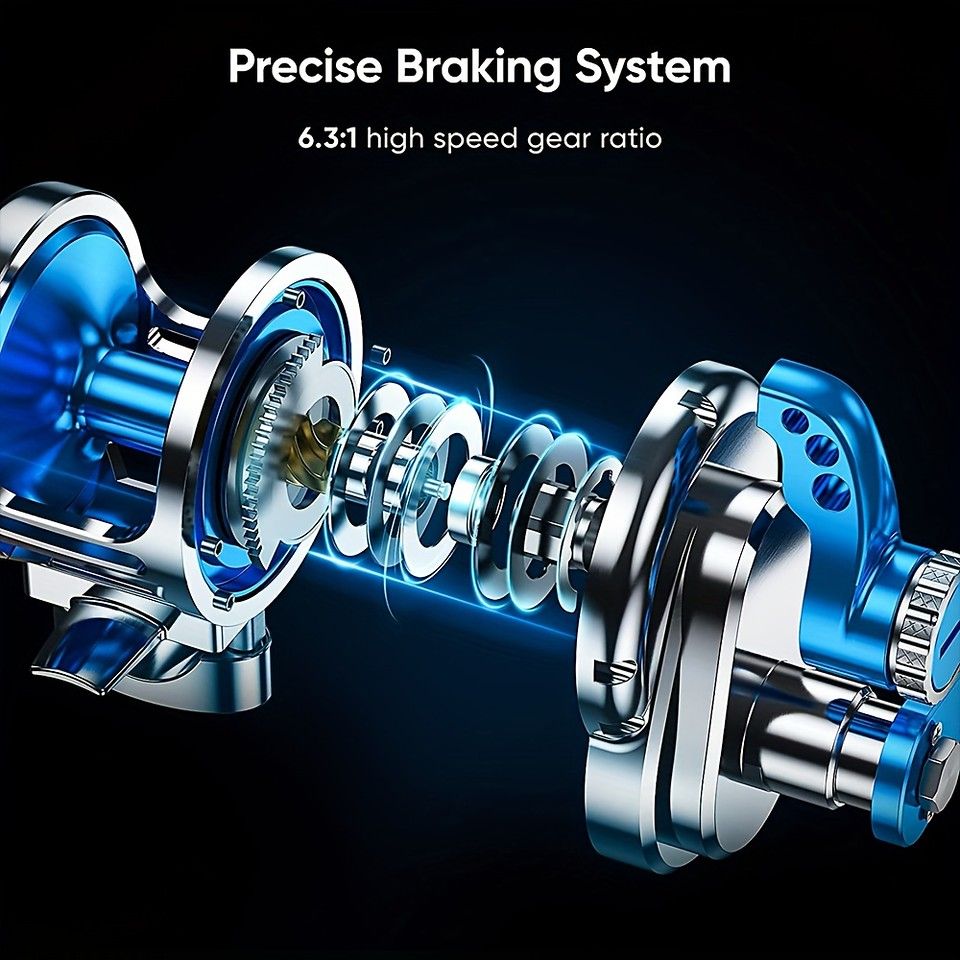  35 kgドラグ力 ソルトウォーター スローピッチ ジギングリール TC 3000 5000 深海 オフショア ボート キャスト ドラムホイール アルミ合金製 6 3 1ギア比 両手利き対応 両軸リール リール