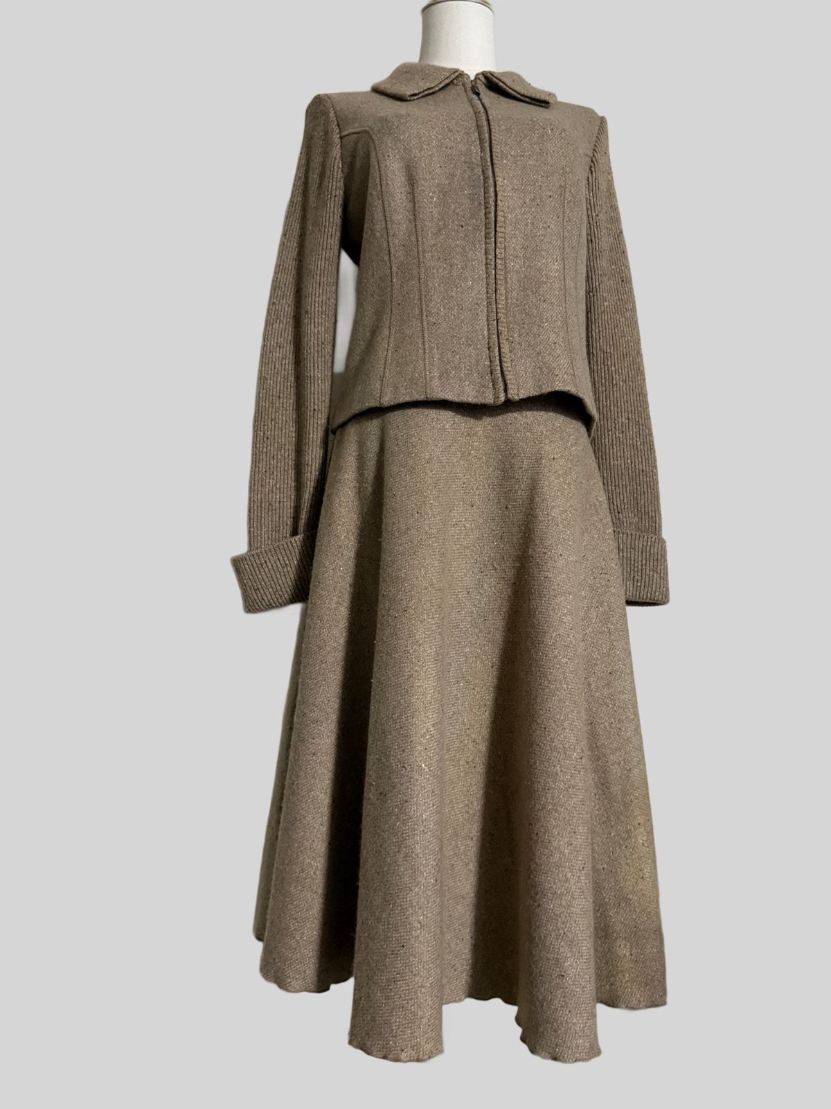 極美品FOXEY/フォクシーブティック ニットジャケット×スカート