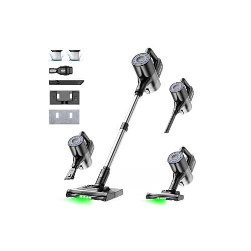 掃除機 コードレス 2025 !65000pa超強力吸引＆水タンク付きクリーニング設計＆LED緑ライト付き Linkifly A9 コードレス掃除機 自立式 伸縮型 スティック ハンディクリーナー サイクロン HEPA多重濾過 bdb1962a