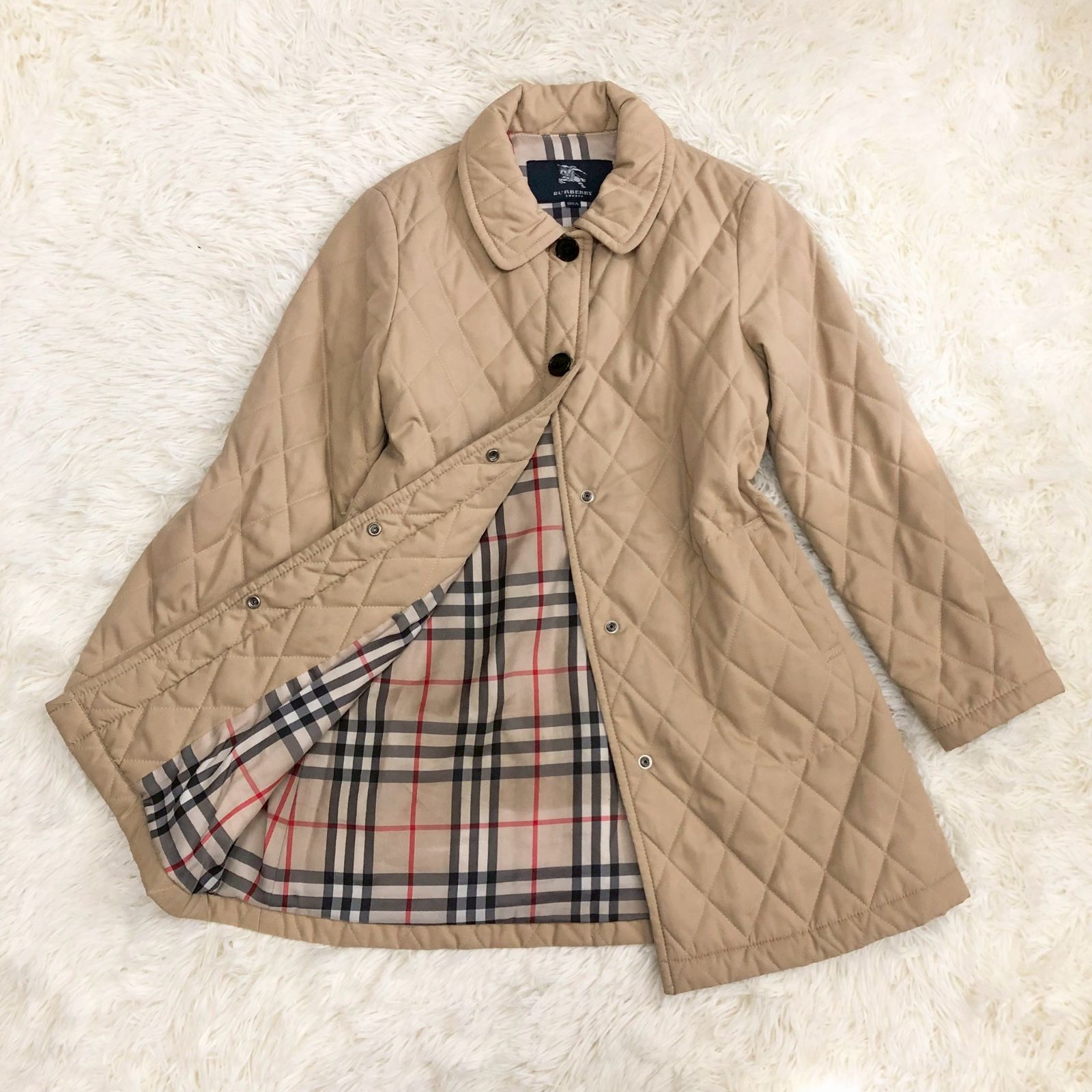 バーバリーキルティングコート130Aサイズ ベイビー コート＆ジャケット