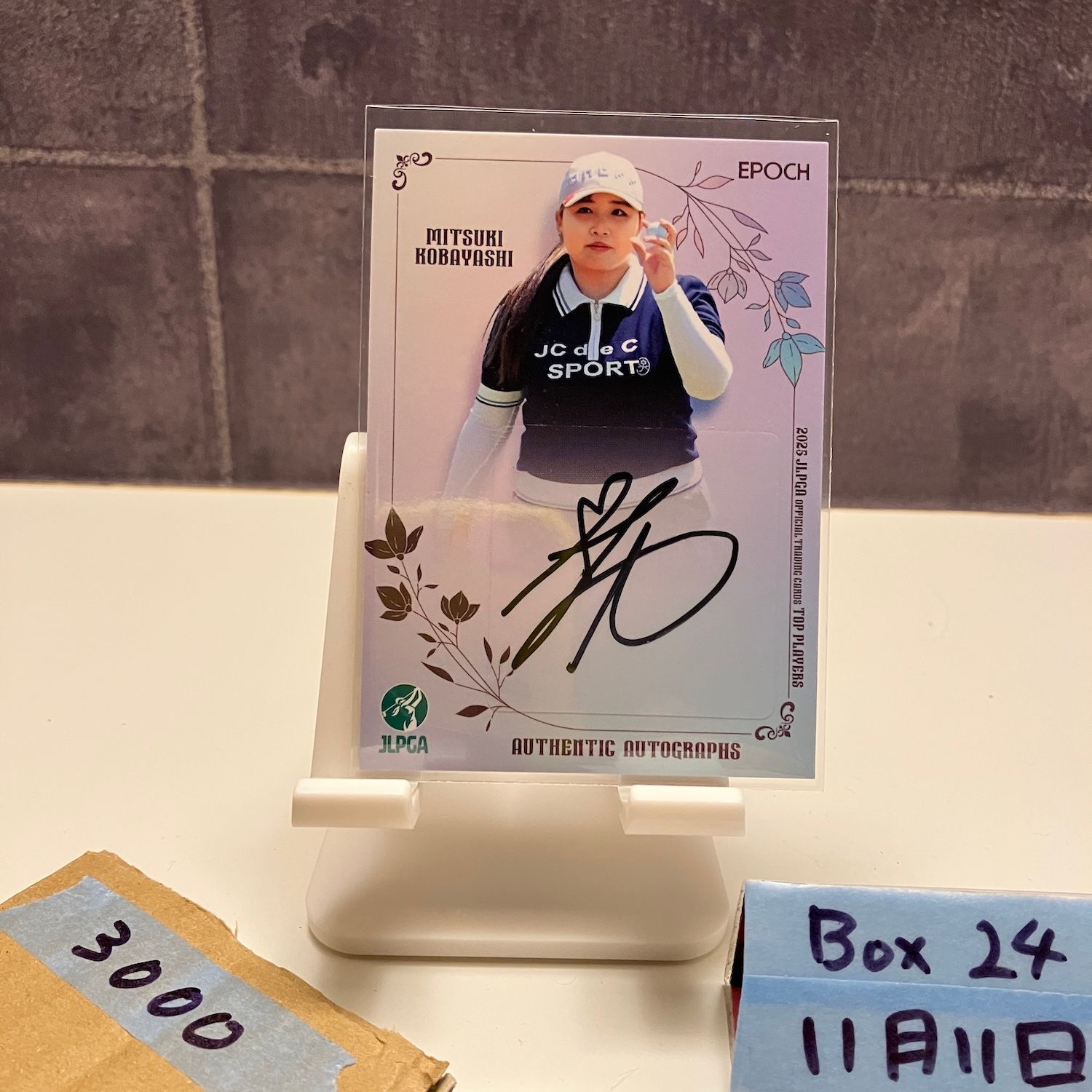 2025 EPOCH 小林光希 Mitsuki Kobayashi 65/78 直筆サインカード JLPGA