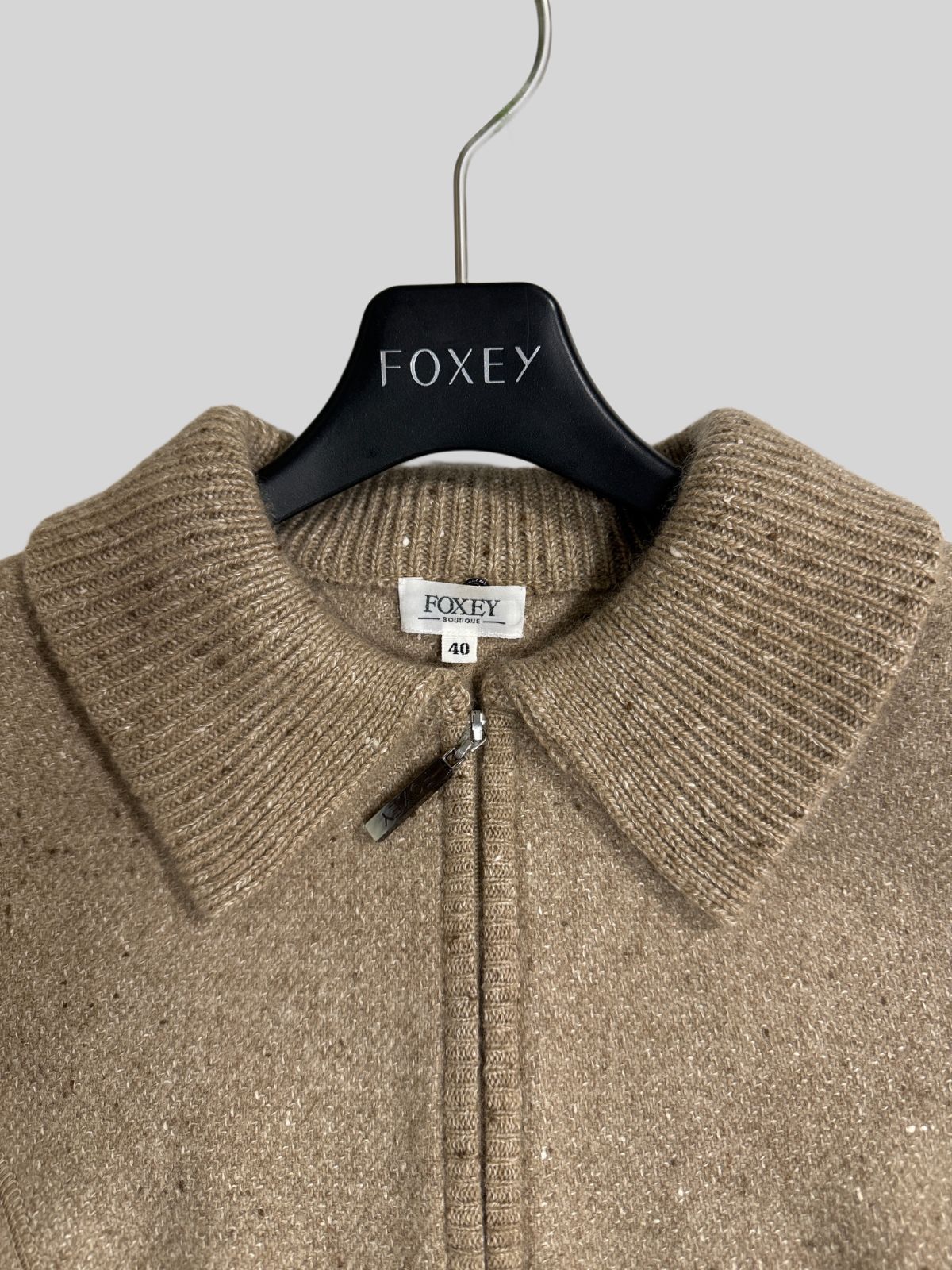 極美品FOXEY/フォクシーブティック ニットジャケット×スカート