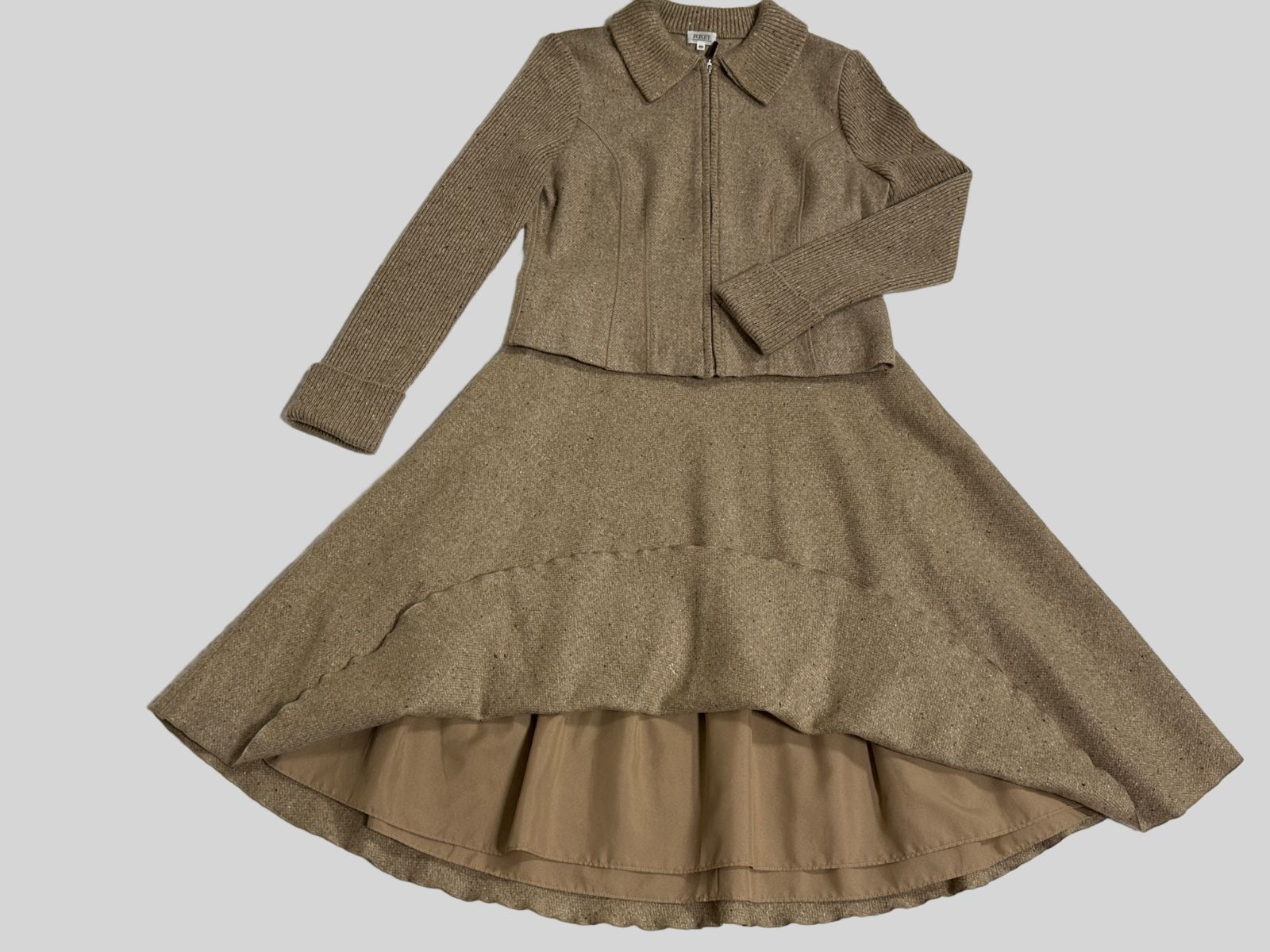 極美品FOXEY/フォクシーブティック ニットジャケット×スカート