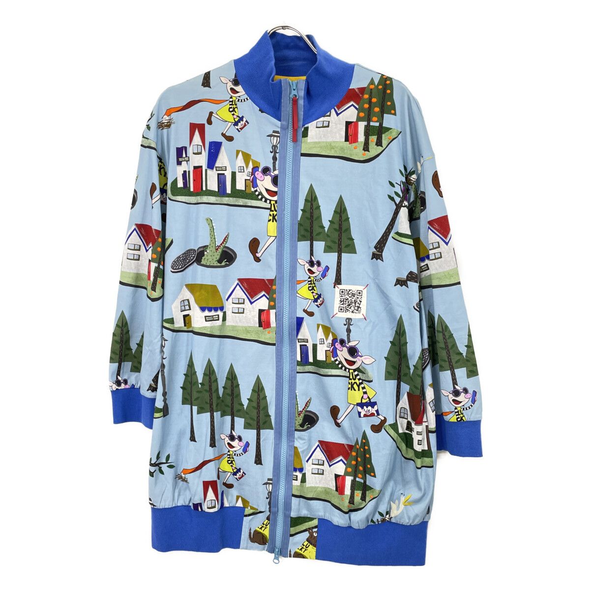 OLLEBOREBLA アルベロベロ 531483 ブルー ぶたさん パーカ 表記無し