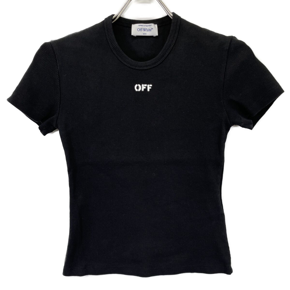 OFF-WHITE オフホワイト ブラック OWAA065F23JER001 カットソー 40