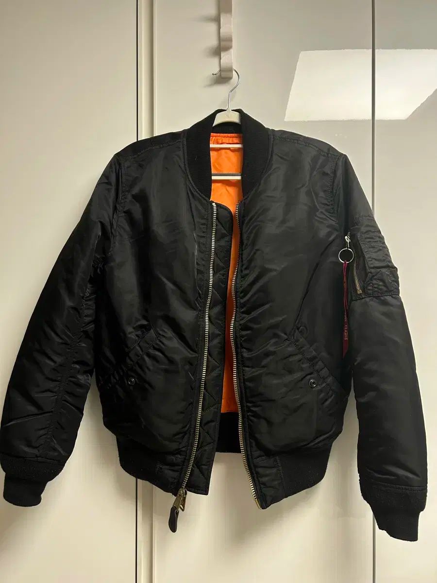 アルファインダストリー MA-1 ブラック ブルゾン ジャケット