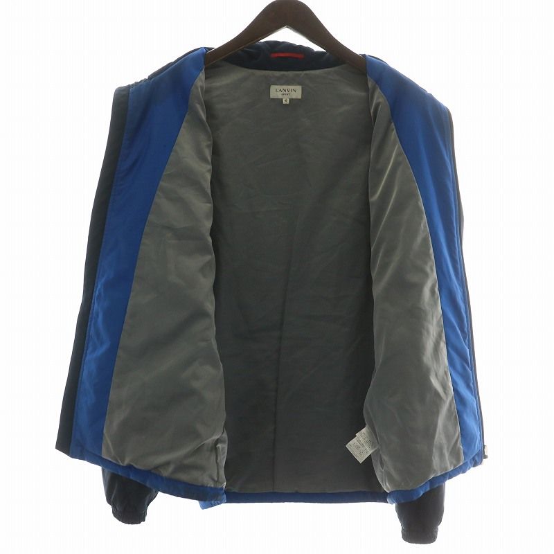 ランバンスポール　LANVIN SPORT ニット　青　黒　リバーシブルメンズ ランバンスポール LANVIN SPORT ニット 青 黒 リバーシブルメンズ