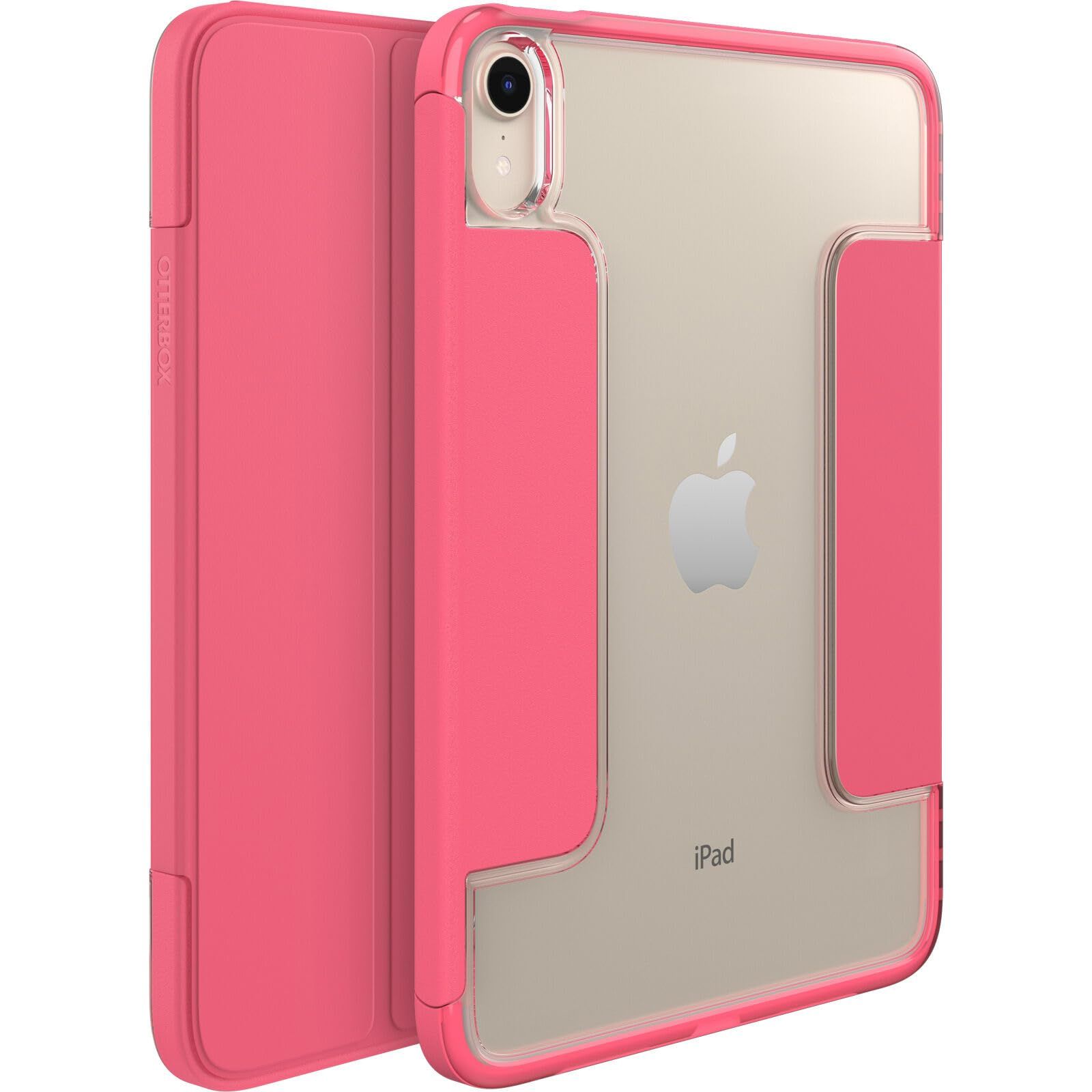 OtterBox - Symmetry 360 Eliteケース 8.3インチ iPad mini 第6世代用 (のみ) - 傷つきにくいタブレットケース 調節可能なフォリオとApple Pencilホルダー(ルージュパウダー) 