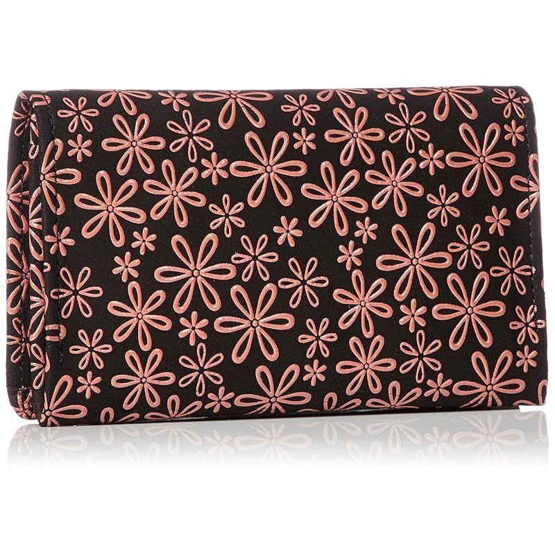 インデンヤ 名刺入れ 2501-51-160 黒地×ピンク漆 雪割草柄