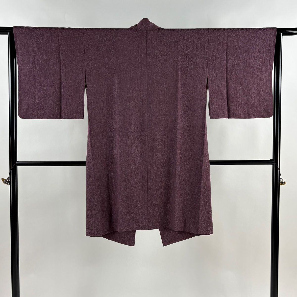 道中着 身丈102 cm 裄丈64 M 和装コート 着物衿 紫 正絹 秀品