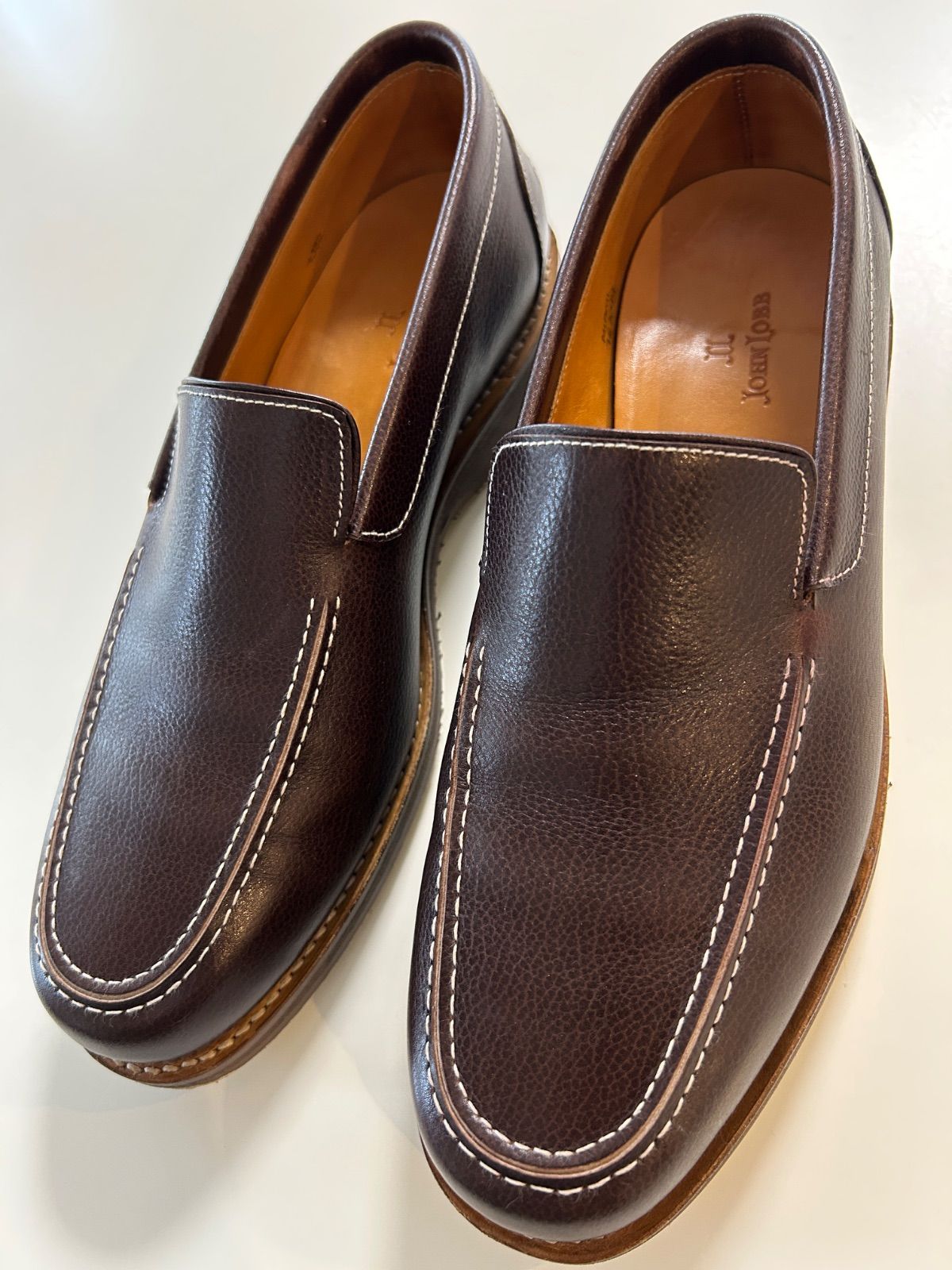 ジョンロブMIAMIマイアミ焦げ茶メンズローファーレザースリッポンシューズ紳士靴ダークブラウンエグゼクティブシューズ ブランド