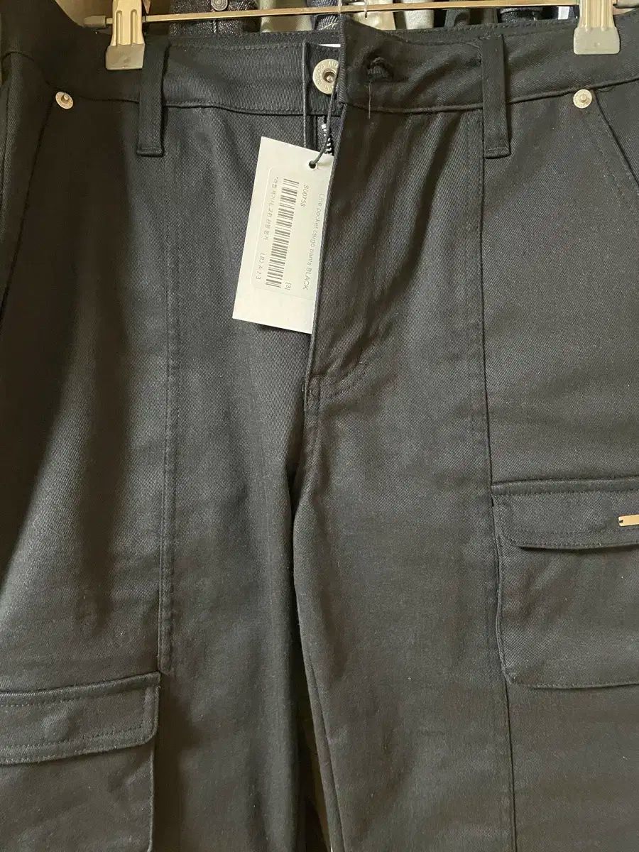 ミソウル LINE ポケット カーゴ パンツ ブラック サイズ3