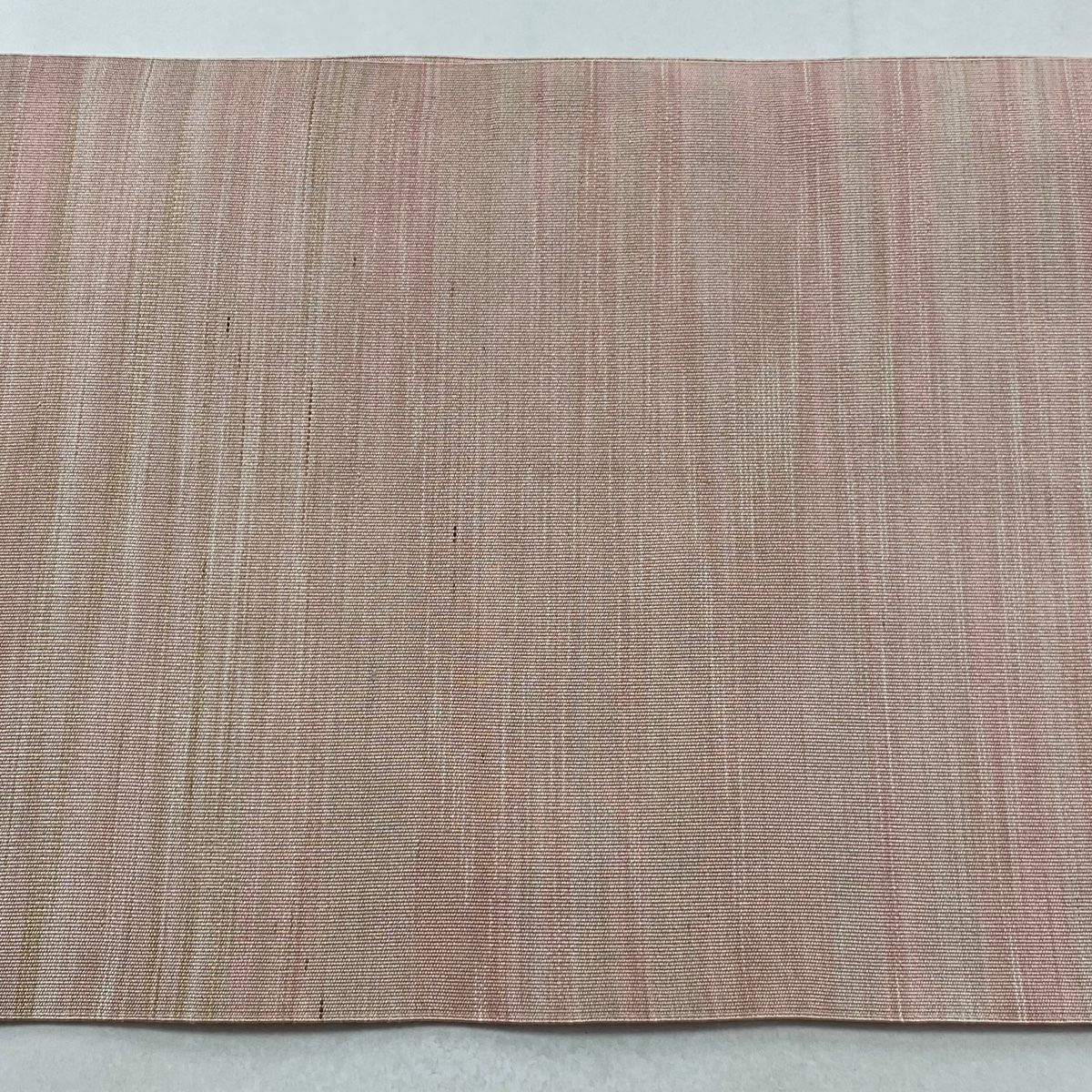  名古屋帯 秀品 落款 ぼかし柄 ピンクベージュ 正絹 名古屋帯 帯