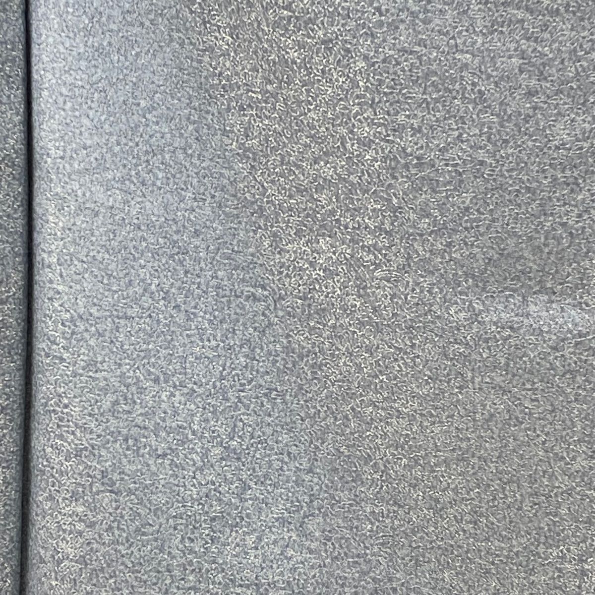  小紋 身丈162.5 cm 裄丈65 M 袷 久保田一竹工房 落款 草花 金通し 青灰色 正絹 一つ紋 小紋 着物