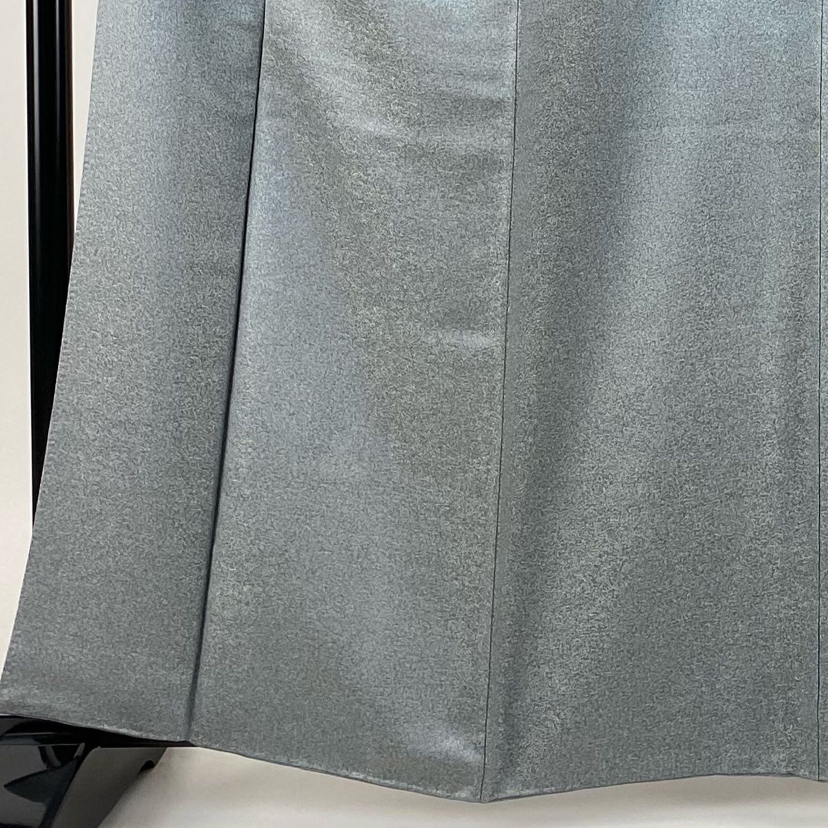 小紋 身丈162 5 cm 裄丈65 M 袷 久保田一竹工房 落款 草花 金通し 青灰色 正絹 一つ紋