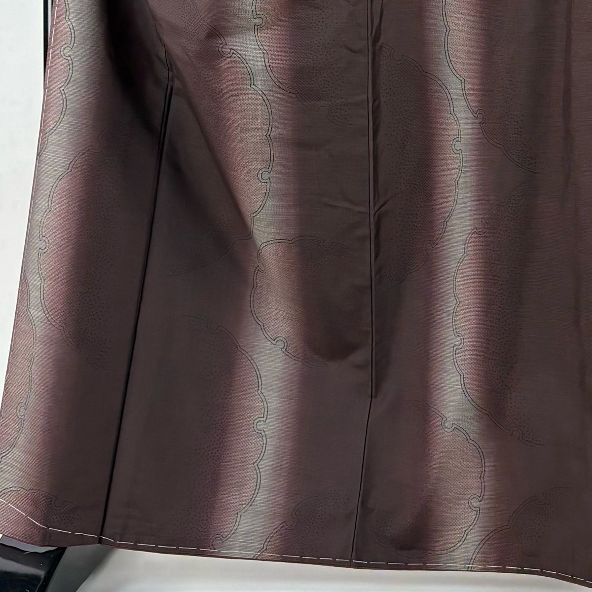 大島紬 身丈164 5 cm 裄丈69 L 袷 証紙 雪輪 茶紫 正絹