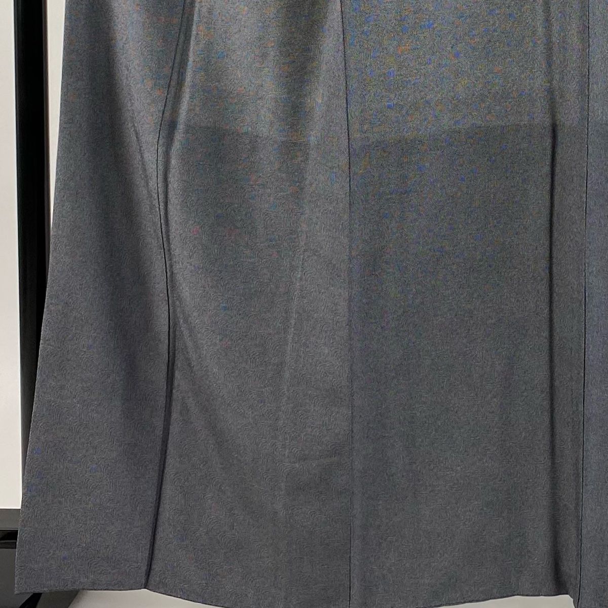 江戸小紋 身丈165 cm 裄丈67 M 袷 黒灰 正絹