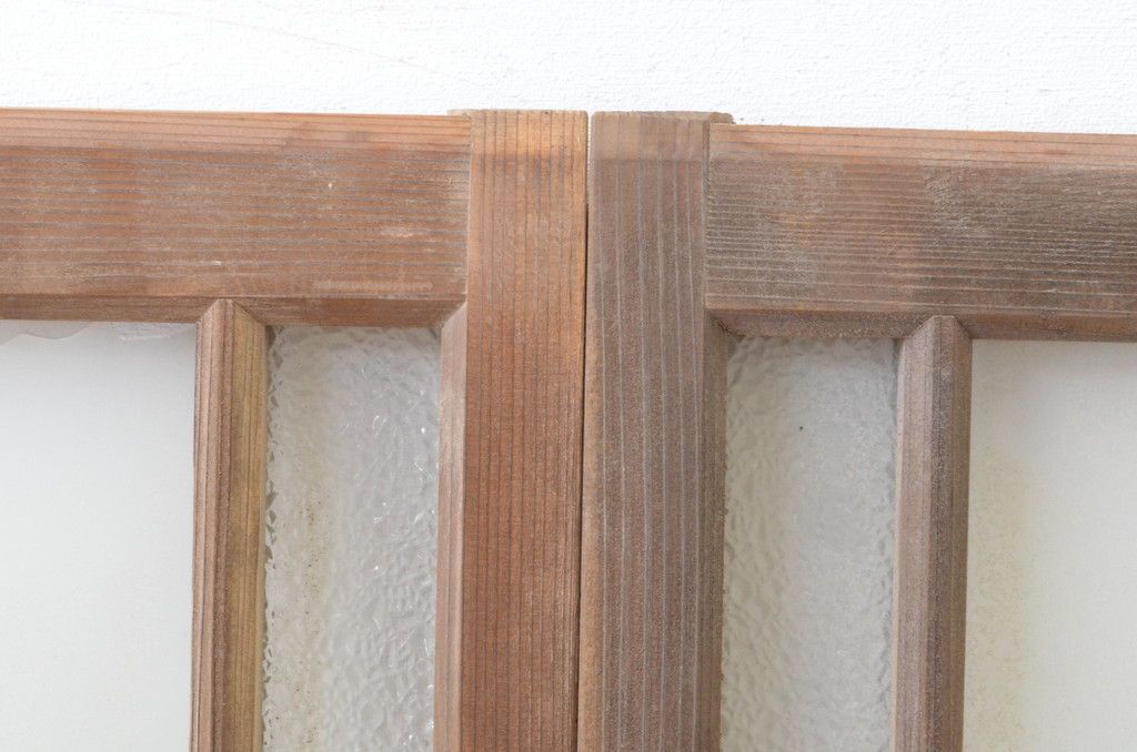 小さな窓2枚セット アンティーク建具