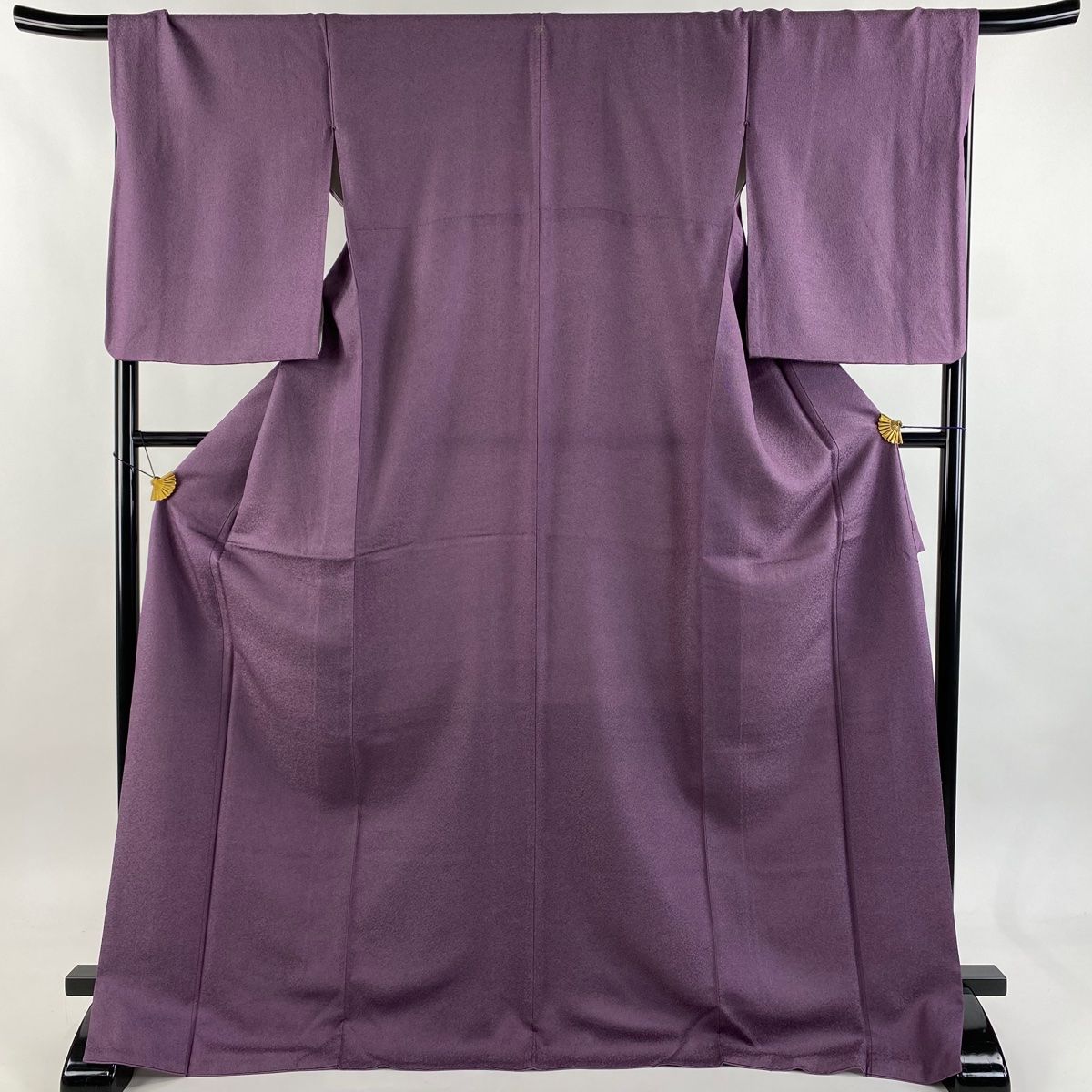 江戸小紋 身丈174 cm 裄丈69 L 袷 鮫 紫 正絹 一つ紋