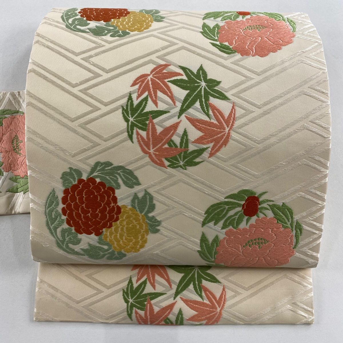 N58 正絹 人間国宝 喜多川平朗 羅織 名古屋帯 N58 正絹 人間国宝 喜多川平朗 羅織 名古屋帯