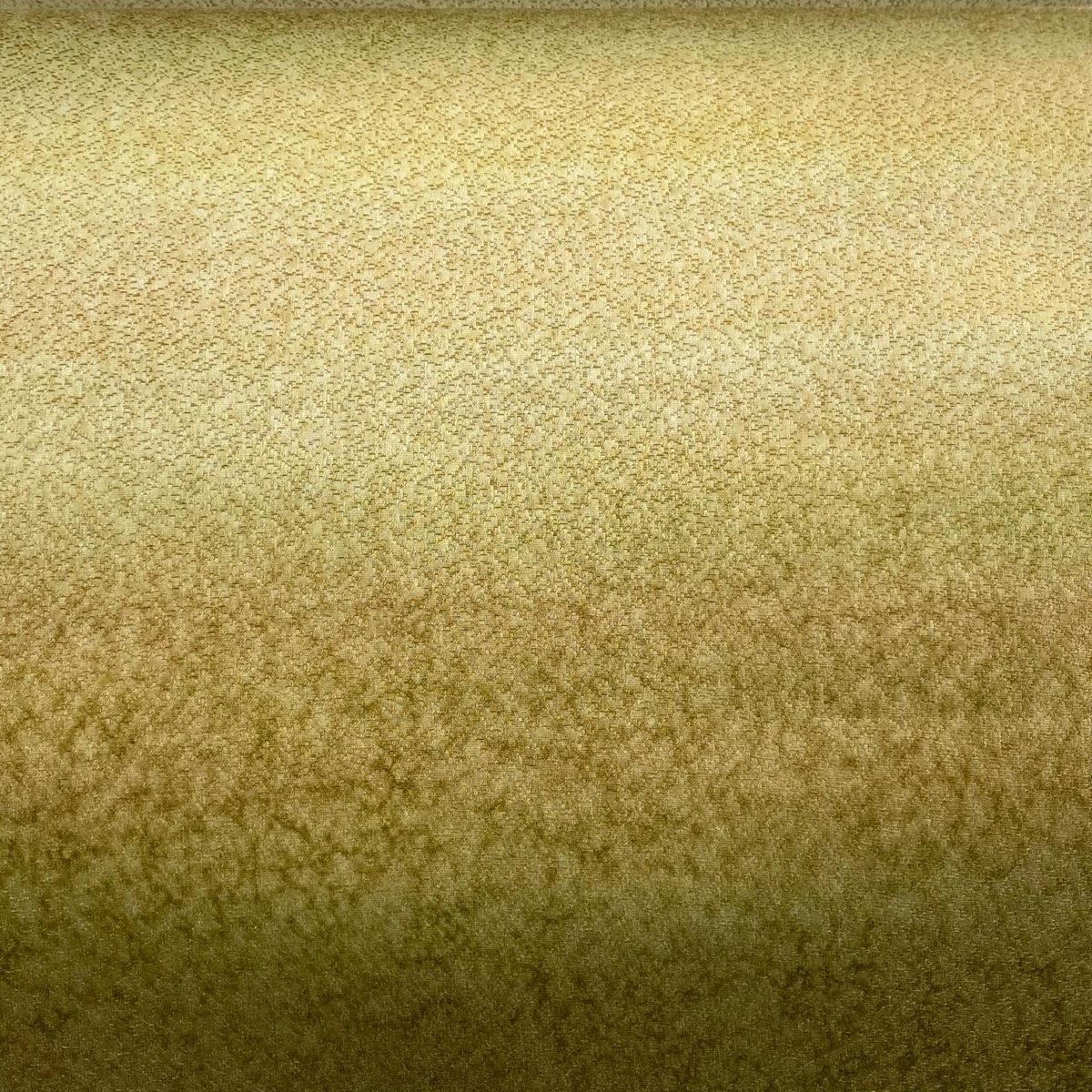 袋帯 秀品 霞 幾何学 茶緑色 お太鼓柄 正絹