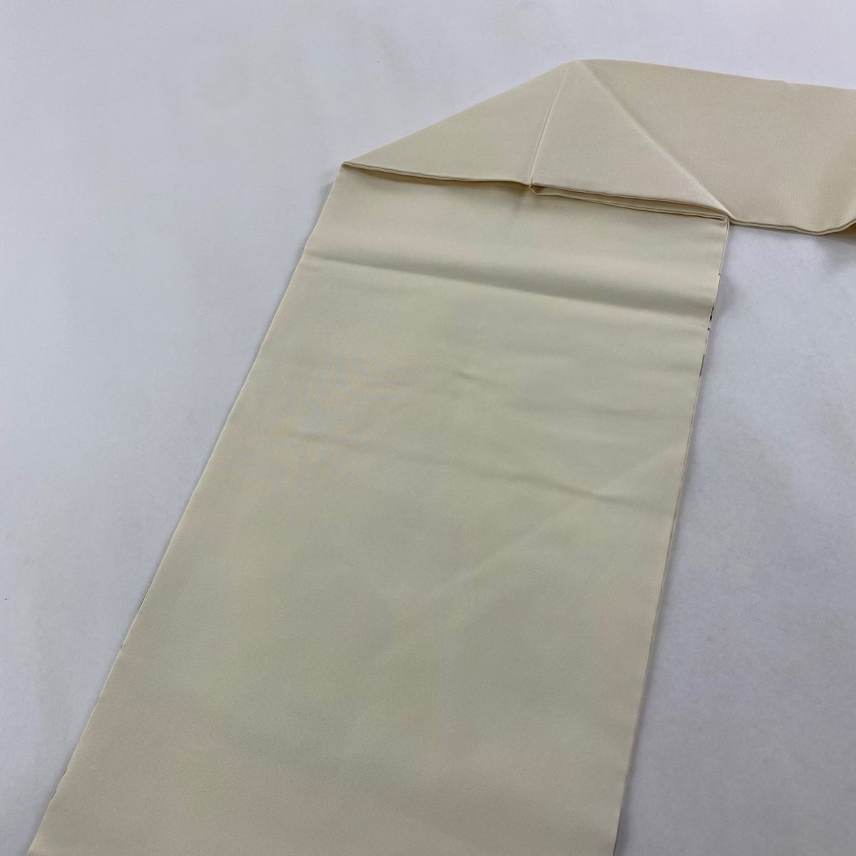  名古屋帯 秀品 葉柄 金糸 金彩 クリーム 正絹 名古屋帯 帯