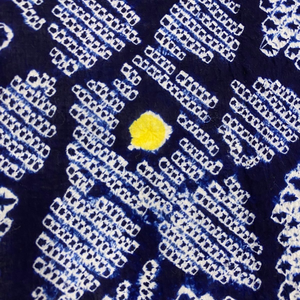  浴衣 身丈150 5 cm 裄丈60 S 絞り浴衣 草花 紺色 綿 浴衣単品 浴衣