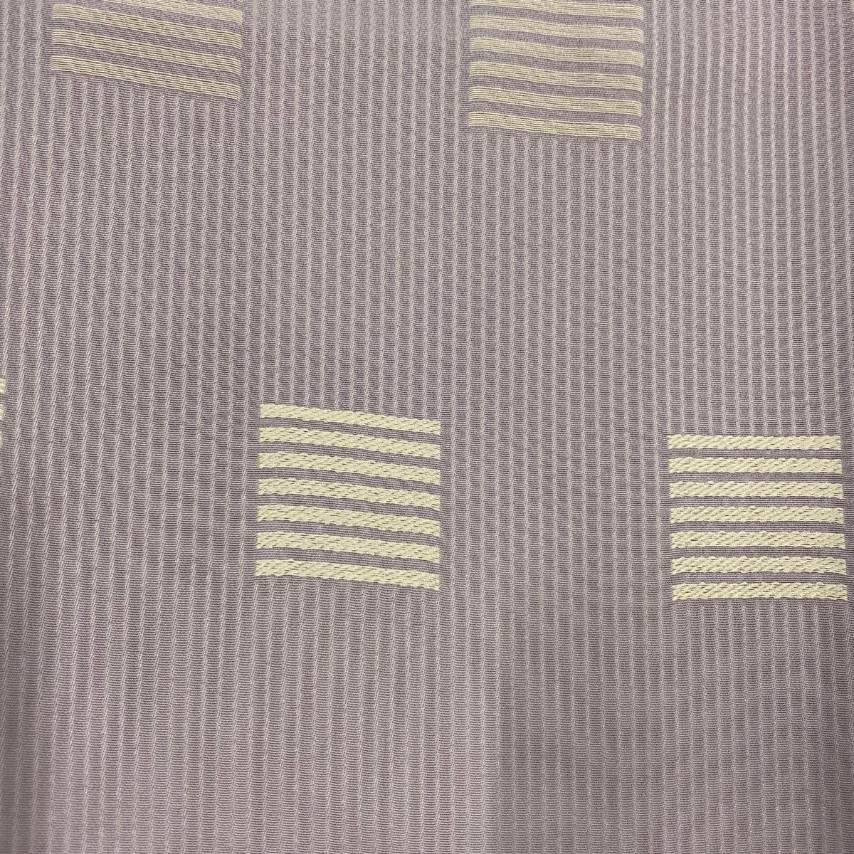  小紋 身丈153 5 cm 裄丈62 S 袷 縦縞 幾何学模様 灰紫 正絹 小紋 着物