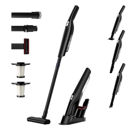 掃除機 コードレス 2025新登場 25000pa超強力吸引 ハンディスティックク 超軽量 リーナー vacuum cleaner cordless そうじき 電気掃除機 2wayタイプ LEDライト付き 自走式 多重濾過 HEPA 9f80c0e7