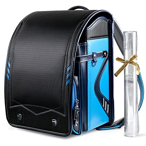 Coulomb クーロン カデンツアシリーズ ランドセル スピーディーモデル 人気 男の子 ダイヤモンドパターンの生地のステッチ 側面反射材印刷 目を引くデザイン 大容量A4フラットファイル対応 自動ロック 6年保証付き d1e13cd5