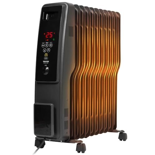 iimono117 オイルヒーター 11枚フィン 8 10畳 つや消しブラック パネル ヒーター 500W 700W 1200W デジタル表示 S型フィン 暖房 電気ストーブ dbc9a51c
