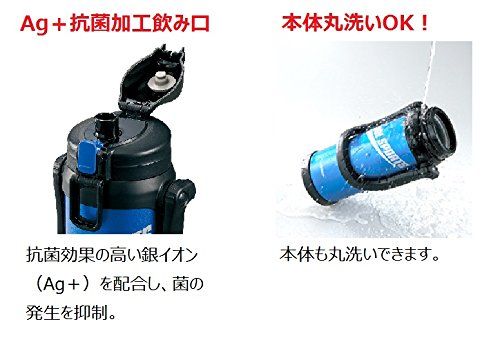 象印マホービン ZOJIRUSHI 水筒 クール スポーツボトル 直飲み 2.0L ブルーブラック SD-BC20-BB ブルーブラック OLIVEOS_COM_TR