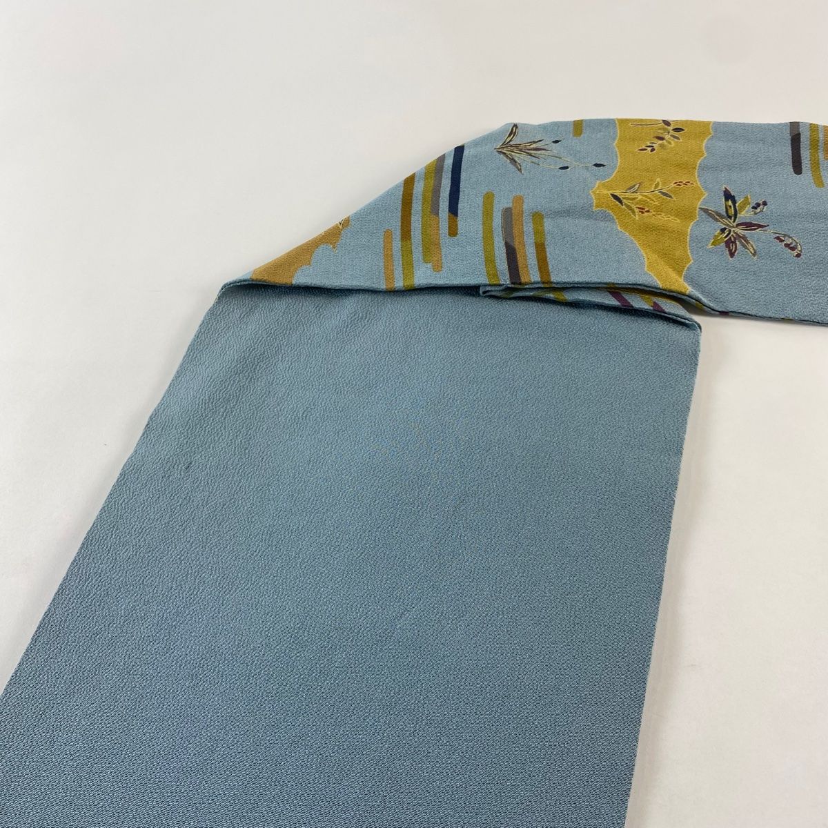縮緬 青灰色