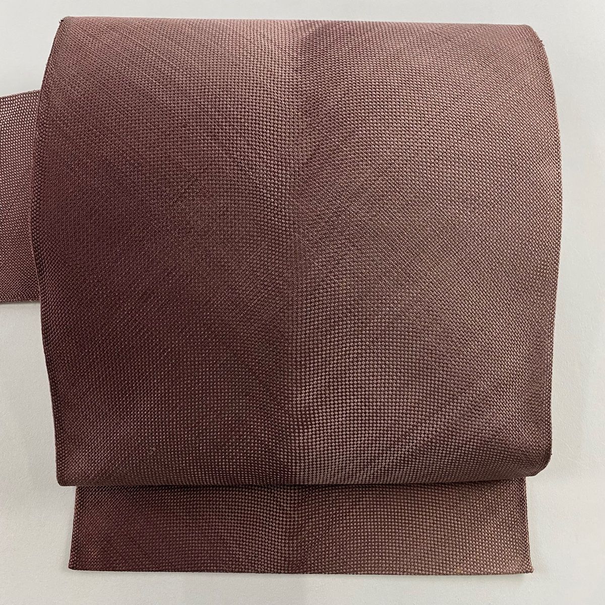 名古屋帯 秀品 幾何学模様 赤紫 正絹