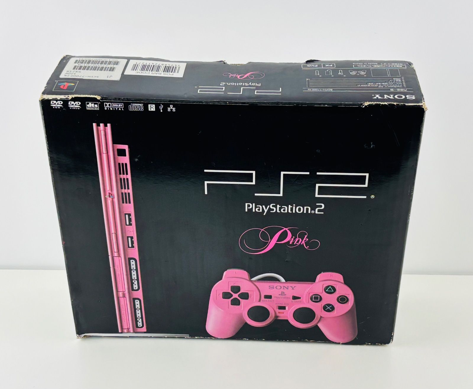 PS2 PlayStation2 ピンク 本体セット SCPH-77000PK