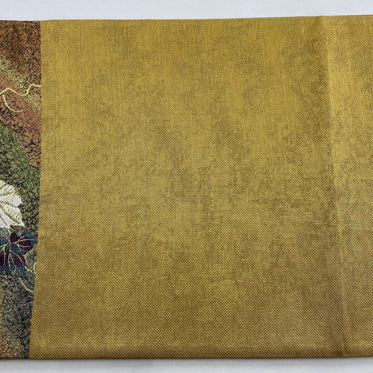  袋帯 やまと 葡萄 道長取り 金銀糸 箔 金色 お太鼓柄 正絹 袋帯 帯